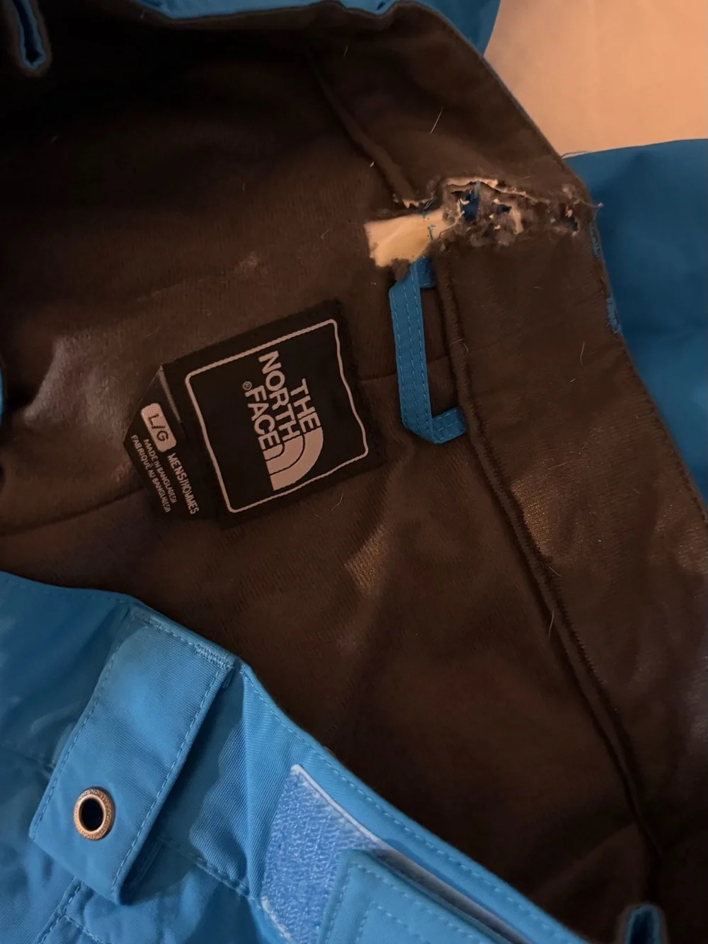 The North Face Men's Vivid Blue snowboarding Pants as is